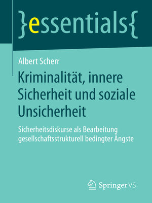 cover image of Kriminalität, innere Sicherheit und soziale Unsicherheit